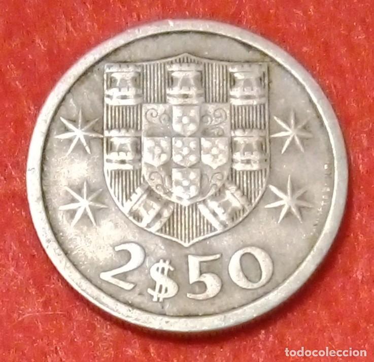 Monedas antiguas de Europa: MONEDA DE PORTUGAL 1974 - 2.5 ESCUDOS - COBRE-N&Iacute;QUEL