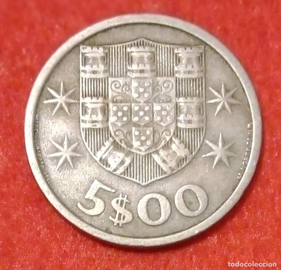 Monedas antiguas de Europa: MONEDA DE PORTUGAL 1964 - 5 ESCUDOS - COBRE-N&Iacute;QUEL