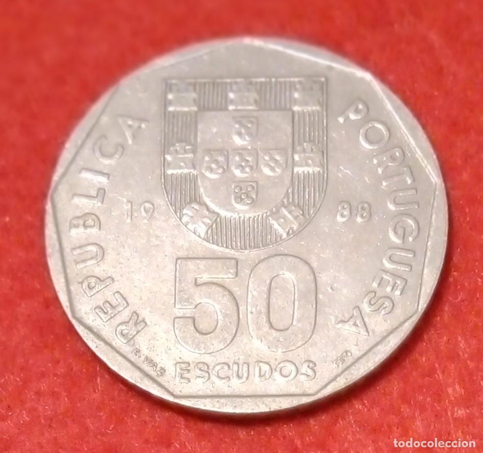Monedas antiguas de Europa: MONEDA DE PORTUGAL 1988 - 50 ESCUDOS - COBRE-N&Iacute;QUEL