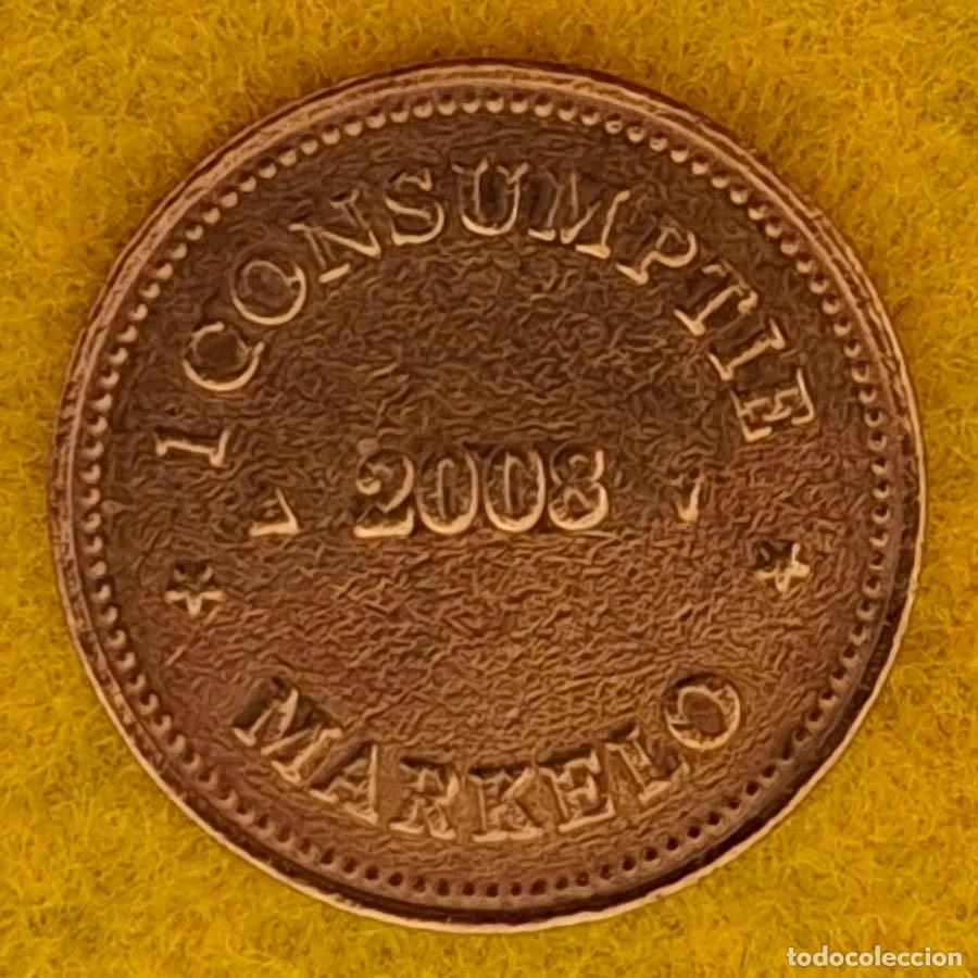 Monedas antiguas de Europa: Token de consumo, utilizado en el centro de eventos Dieka van de Kruusweg en Markelo 2003