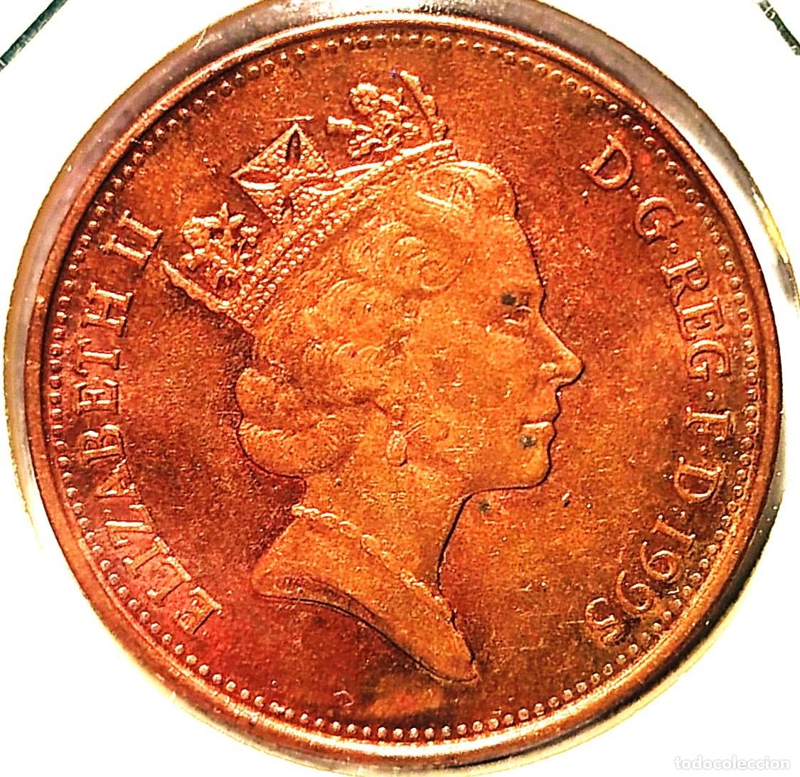 Monedas antiguas de Europa: REINO UNIDO (1982-2022) - 2 PENIQUES 1995 - REINA ISABEL II - A - 7,12 GR. ACERO BA&Ntilde;ADO EN COBRE