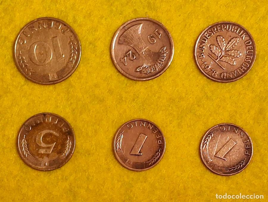 Monedas antiguas de Europa: 6 monedas de Alemania