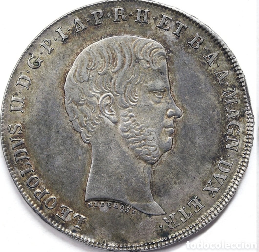 Monedas antiguas de Europa: Francescone de plata reinado de Leopoldo I a&ntilde;o 1784 acu&ntilde;ada en Florencia