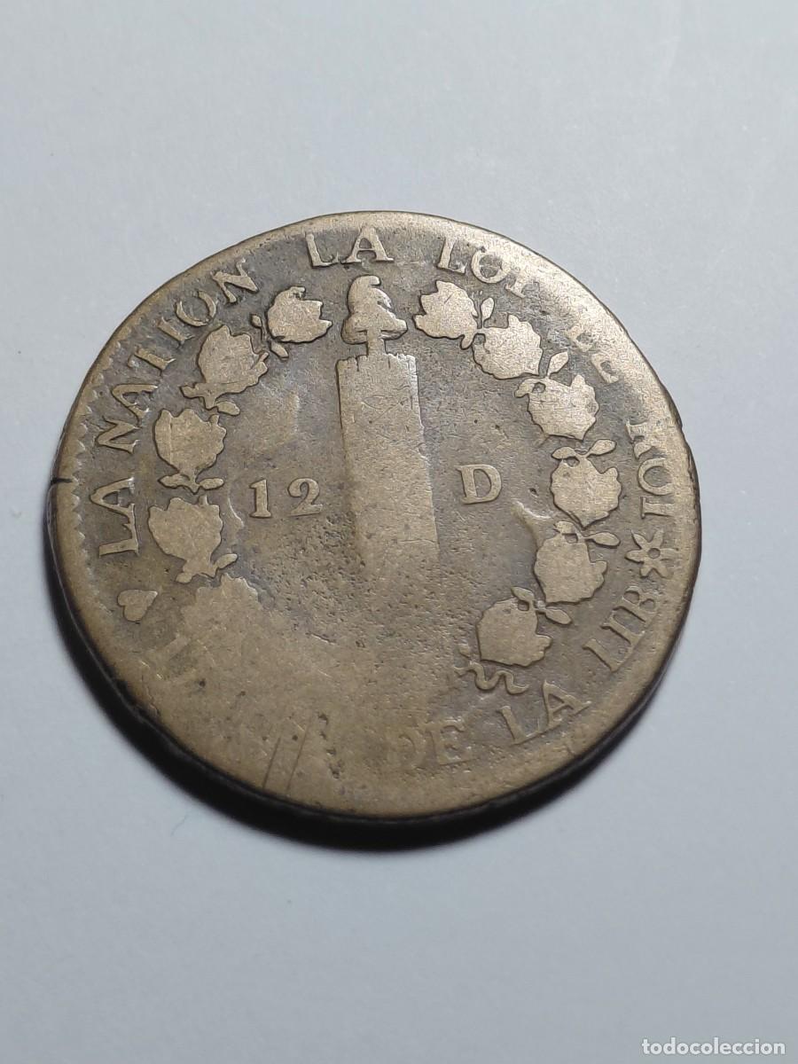 Monedas antiguas de Europa: FRANCIA / LUIS XVI - 12 DINERS - MONEDA DE CALIDAD!!
