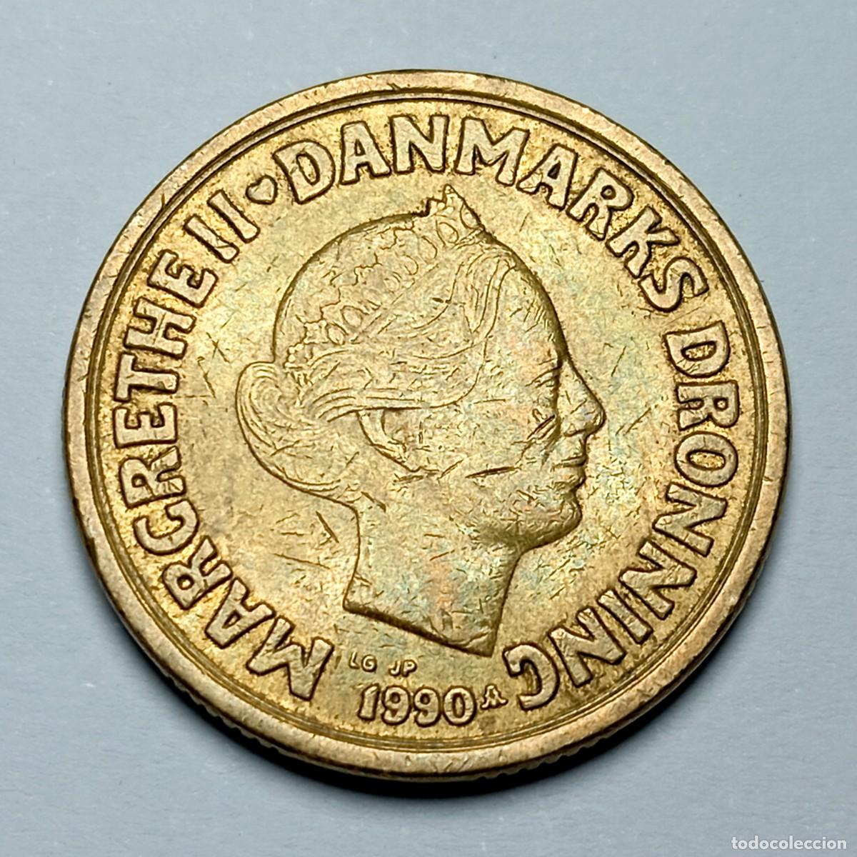 Monedas antiguas de Europa: ⚜️ BBF0 0. Dinamarca. 20 kroner 1990