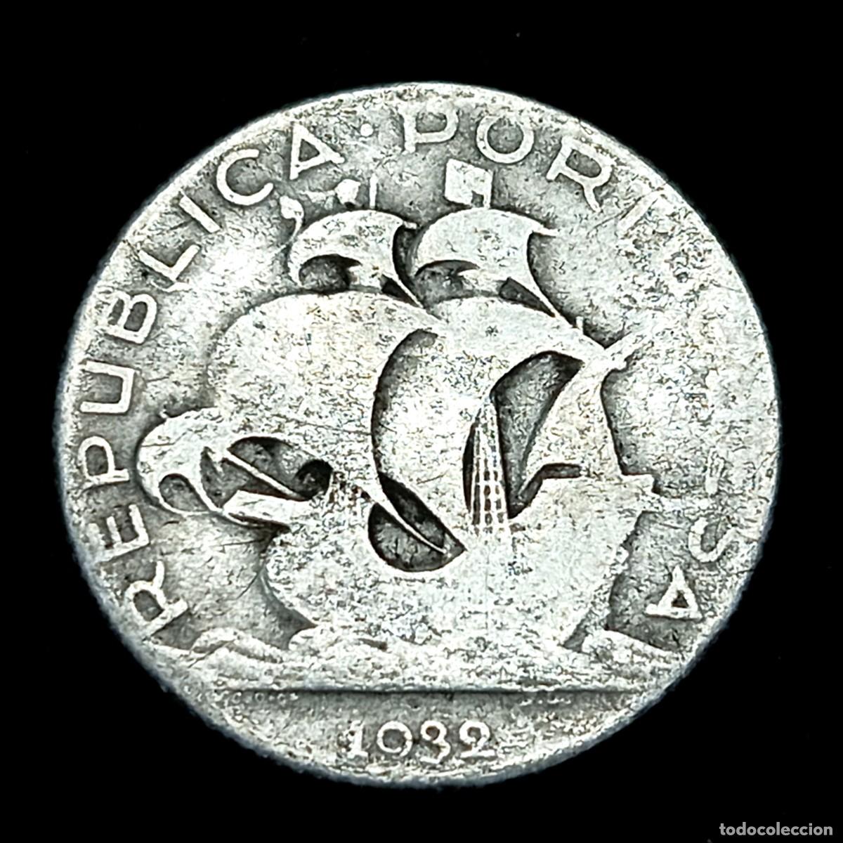 Monedas antiguas de Europa: ⚜️ BBE9 8. Plata. Portugal. 2,50 escudos 1932