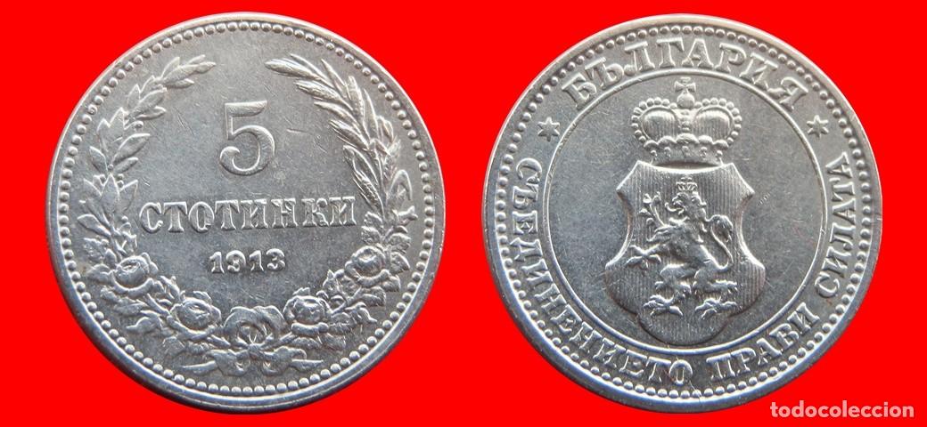 Monedas antiguas de Europa: 5 STOTINKI 1913 BULGARIA-150137