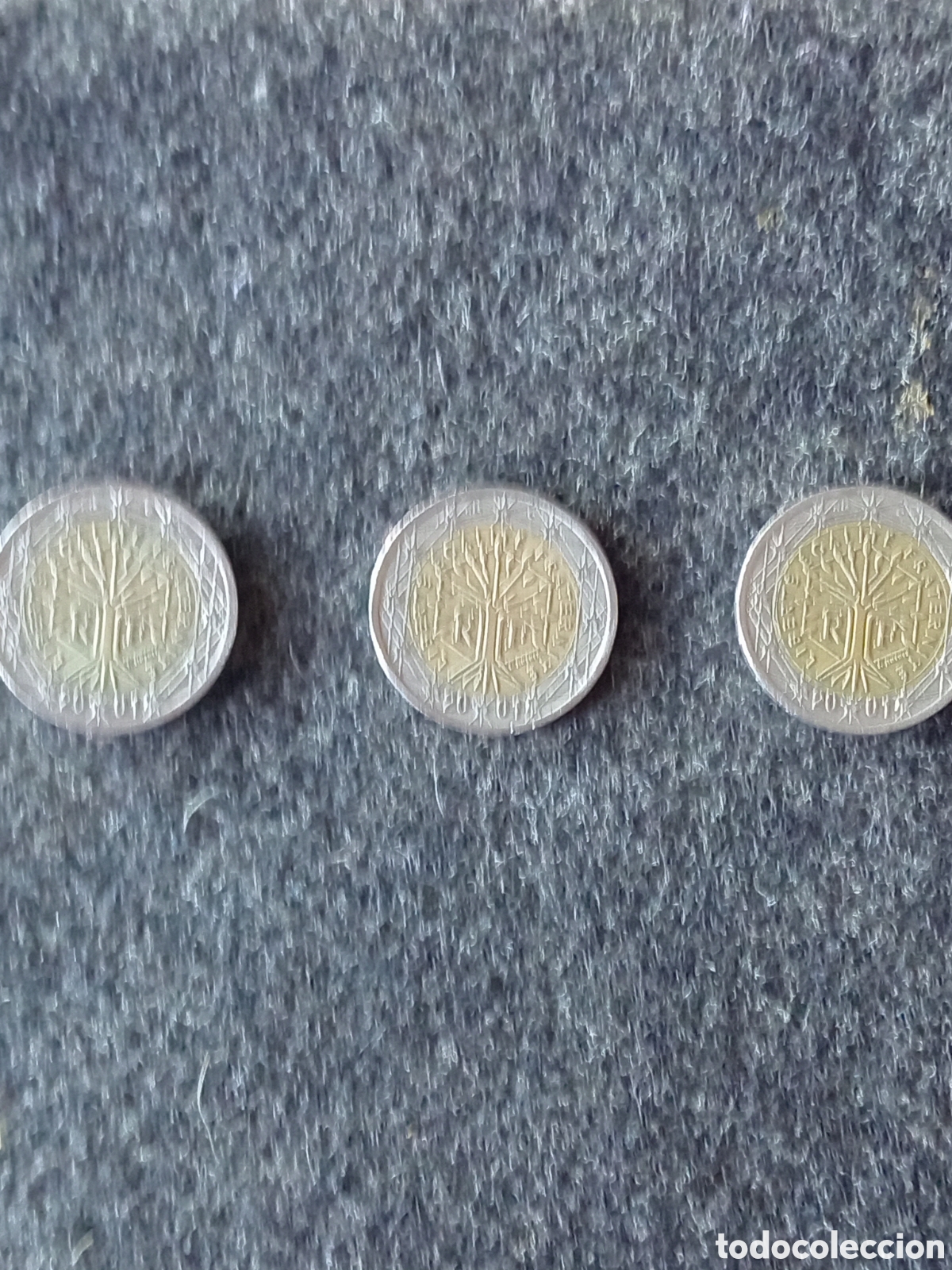 Monnaies anciennes de Europe: Lote de tres monedas de Francia