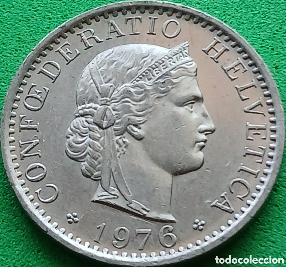 Monedas antiguas de Europa: Suiza 20 centimos 1976 km#29a