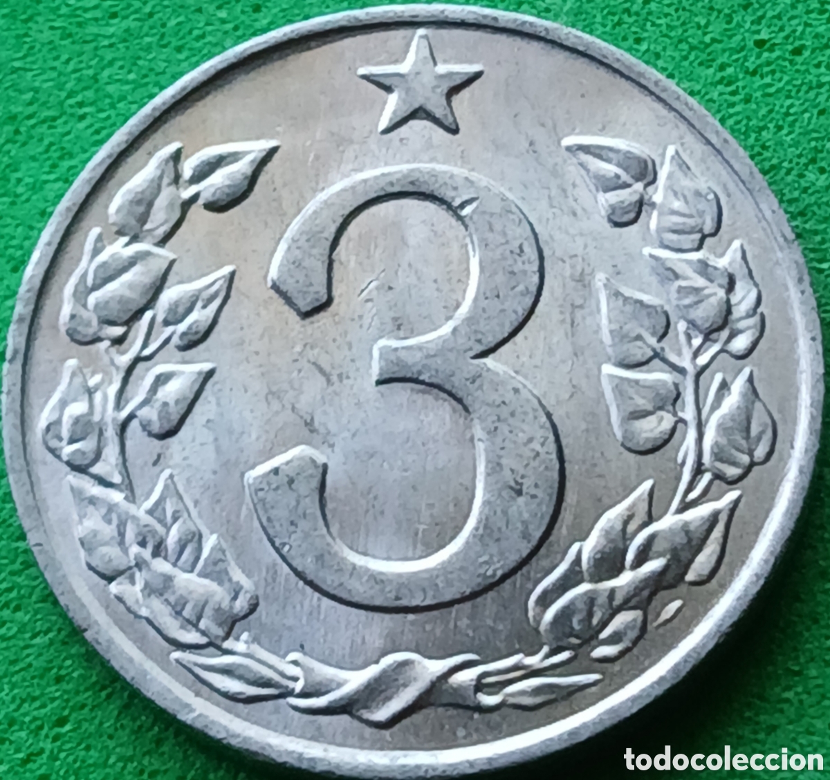 Monedas antiguas de Europa: Checoslovaquia 3 hellers 1963 km#52