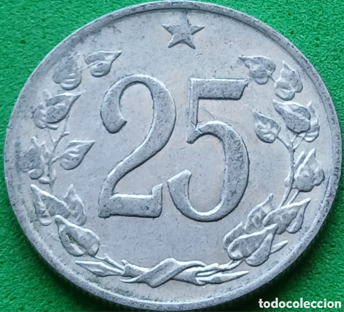 Monedas antiguas de Europa: Checoslovaquia 25 hellers 1962 km#54