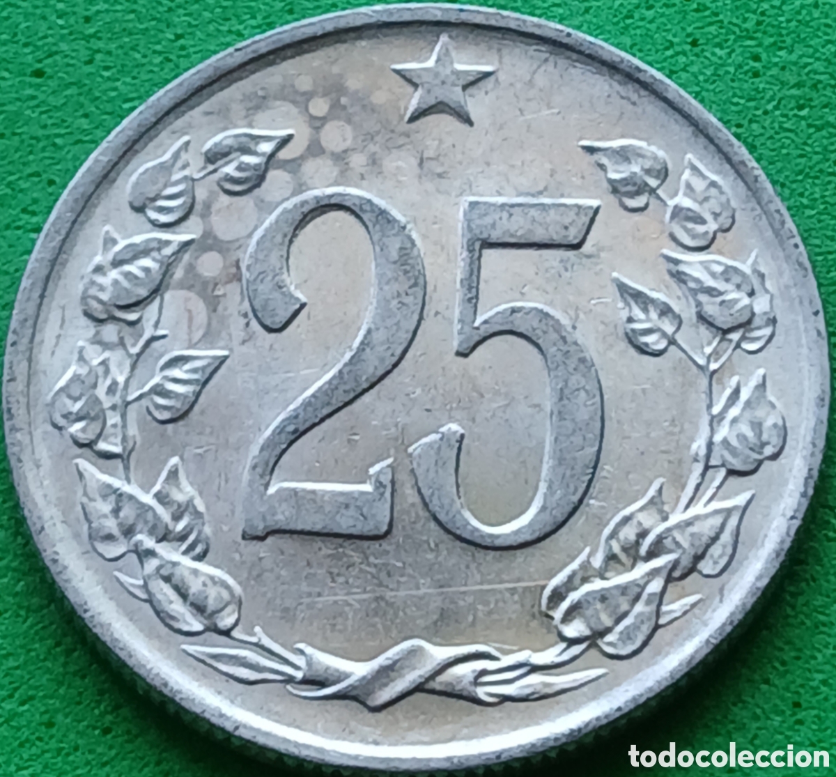 Monedas antiguas de Europa: Checoslovaquia 25 hellers 1963 km#54