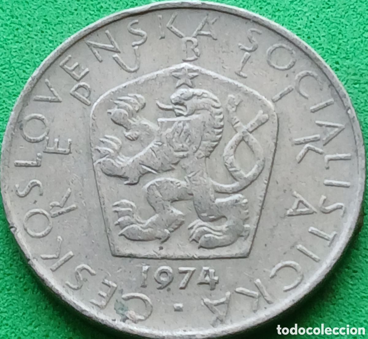 Monedas antiguas de Europa: Checoslovaquia 5 coronas 1974 km#60