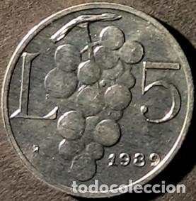 Monedas antiguas de Europa: San Marino 5 liras 1989 KM#233 SC/UNC