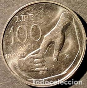 Monedas antiguas de Europa: San Marino 100 liras 2001 KM#427 SC/UNC