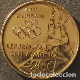Monedas antiguas de Europa: San Marino 200 liras 1980 KM#109 XF/MBC
