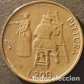Monedas antiguas de Europa: San Marino 200 liras 1997 KM#366 UNC/SC