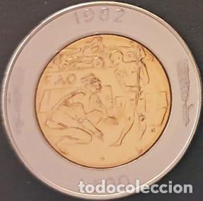 Monedas antiguas de Europa: San Marino 500 liras 1982 KM#140 FAO bimet&aacute;lica XF/MBC