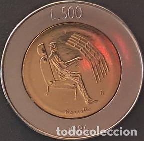 Monedas antiguas de Europa: San Marino 500 liras 1986 KM#195 bimet&aacute;lica XF/MBC