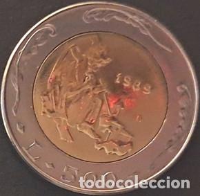 Monedas antiguas de Europa: San Marino 500 liras 1989 KM#239 bimet&aacute;lica XF/MBC
