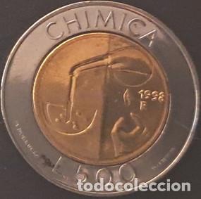 Monedas antiguas de Europa: San Marino 500 liras 1998 KM#383 bimet&aacute;lica XF/MBC
