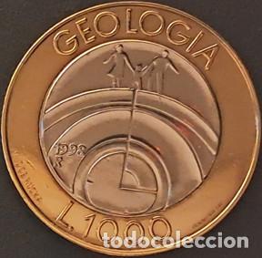 Monedas antiguas de Europa: San Marino 1000 liras 1998 KM#384 bimet&aacute;lica XF/MBC