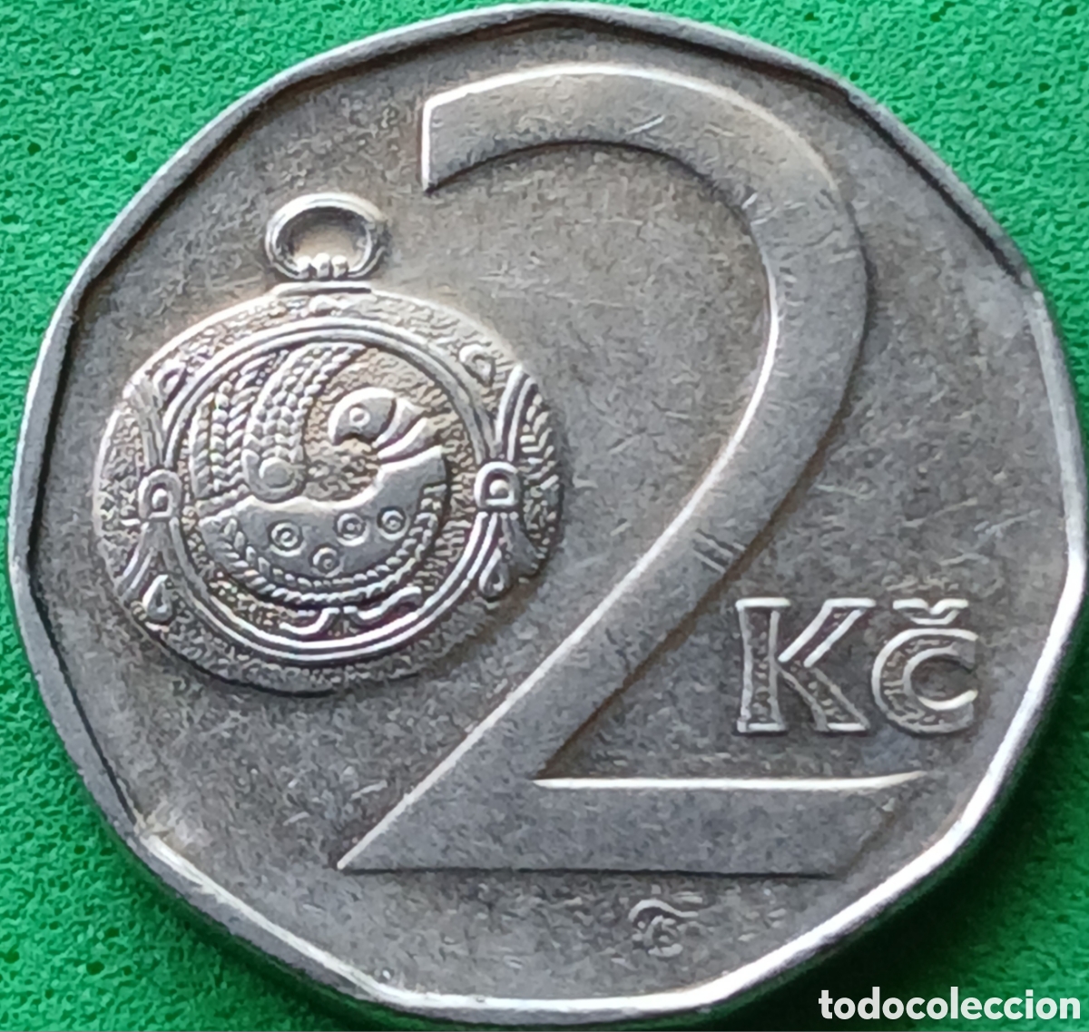 Monedas antiguas de Europa: Rep&uacute;blica Checa 2 coronas 1993 km#9