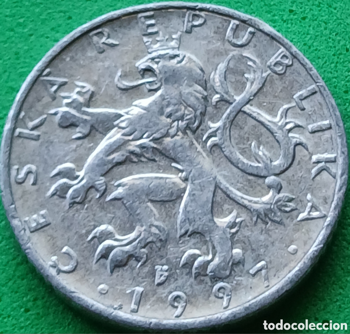 Monedas antiguas de Europa: Rep&uacute;blica Checa 50 hellers 1997 km#3
