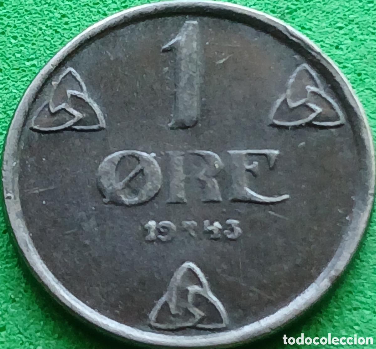 Monedas antiguas de Europa: Noruega 1 ore 1943 km#387