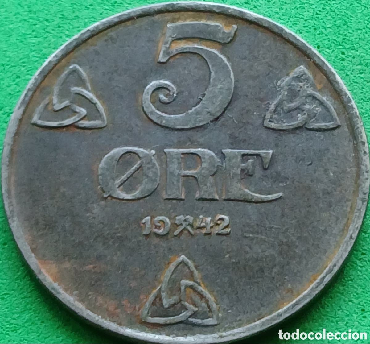 Monedas antiguas de Europa: Noruega 5 ore 1942 km#388