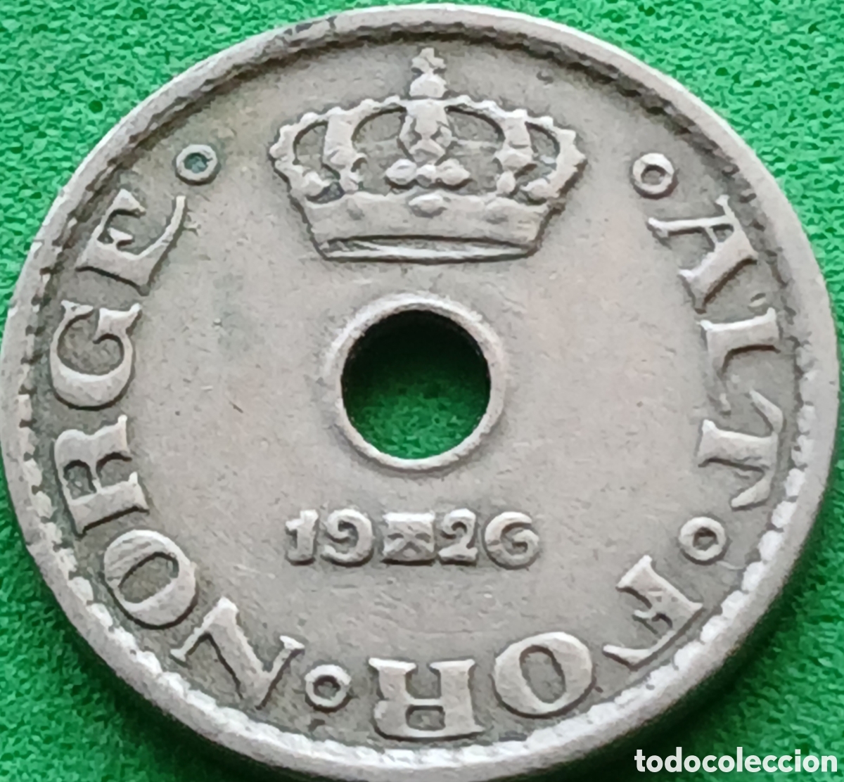 Monedas antiguas de Europa: Noruega 10 ore 1926 km#383