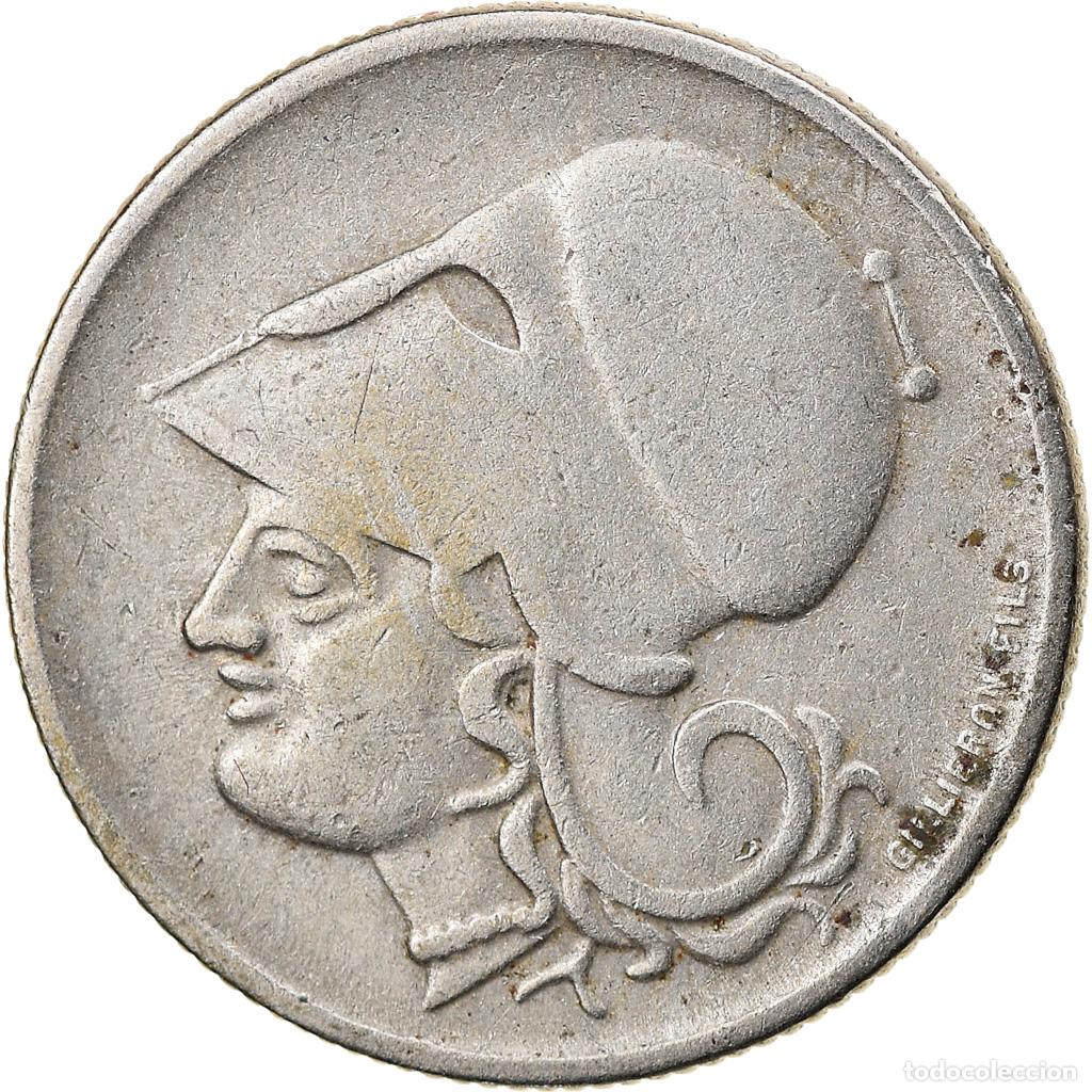 Monedas antiguas de Europa: [#748207] Moneda, Grecia, 20 Lepta, 1926, BC+, Cobre - n&iacute;quel, KM:67