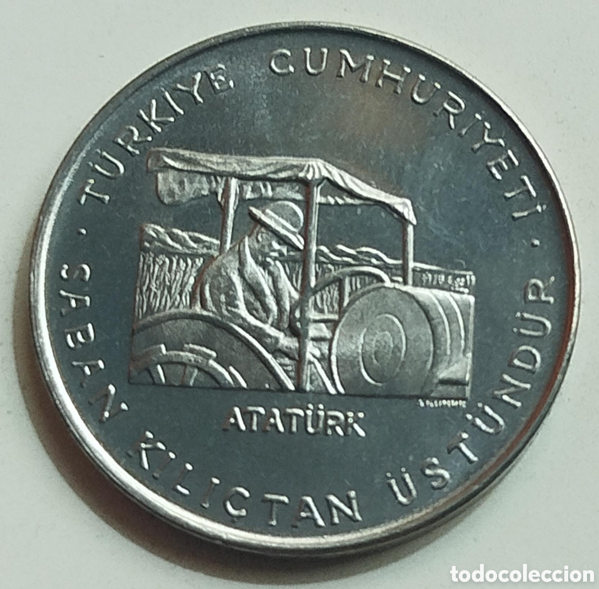 Monedas antiguas de Europa: Moneda Turqu&iacute;a 2&frac12; Liras 1970 FAO