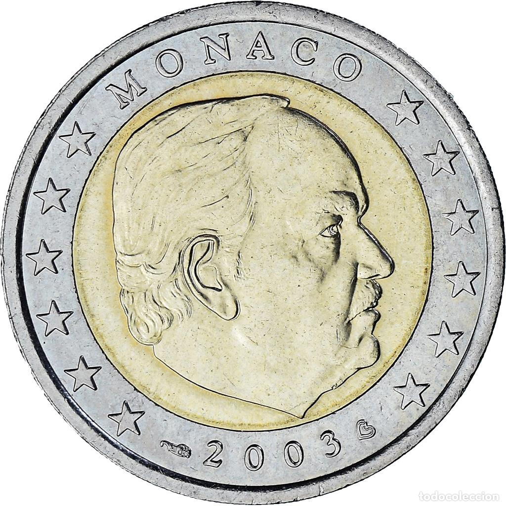 Monedas antiguas de Europa: [#1026213] M&oacute;naco, Rainier III, 2 Euro, 2003, Paris, EBC, Bimet&aacute;lico, Gadoury:MC179