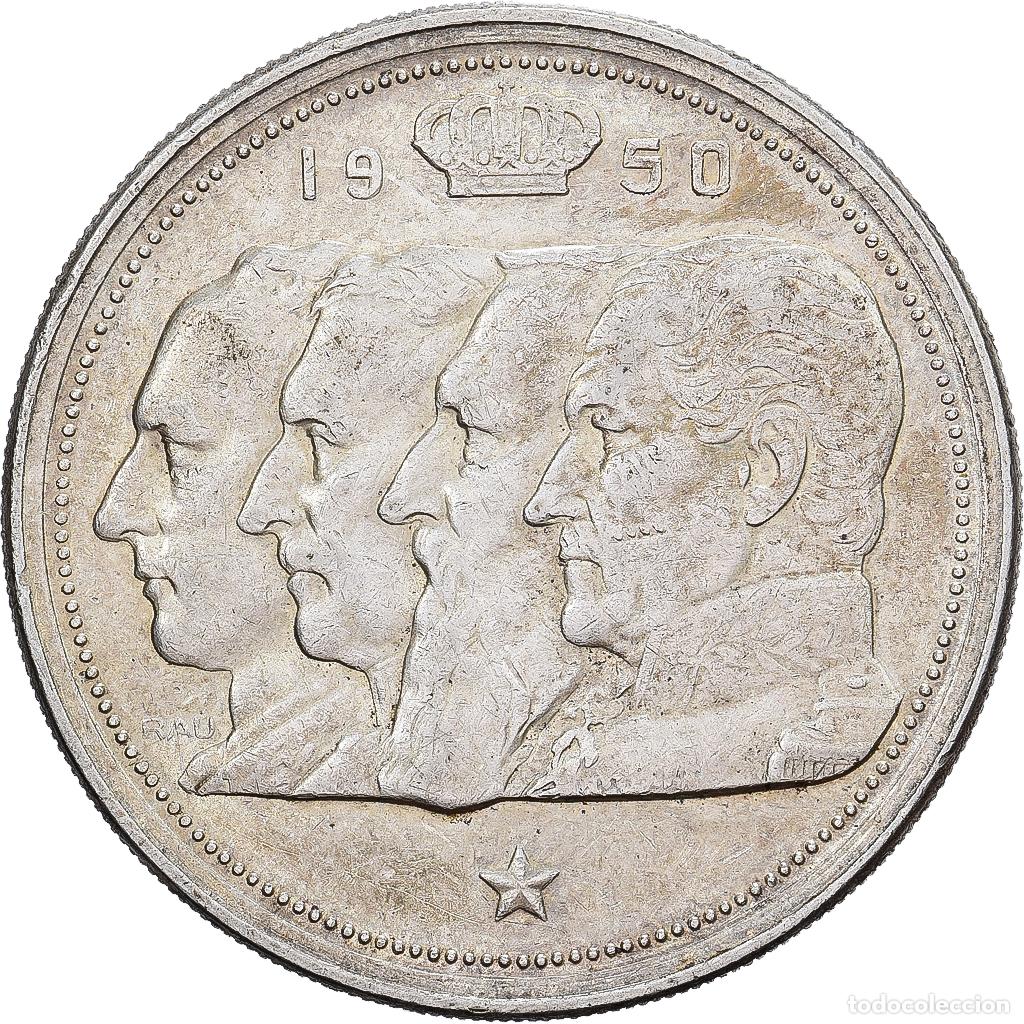 Monedas antiguas de Europa: [#1550662] B&eacute;lgica, R&eacute;gence Prince Charles, 100 Francs, 100 Frank, 1950, Brussels, Plata