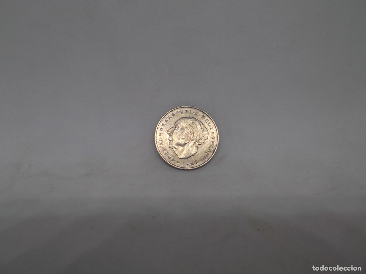 Monedas antiguas de Europa: Moneda de 1973 de 2 marcos alemanes.