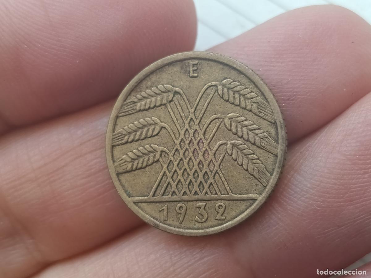 Monedas antiguas de Europa: Alemania Weimar 10 reichspfennig 1932 E