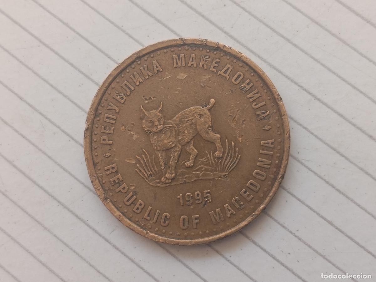 Monedas antiguas de Europa: Rep&uacute;blica de Macedonia del Norte 5 Denari 1995 FAO