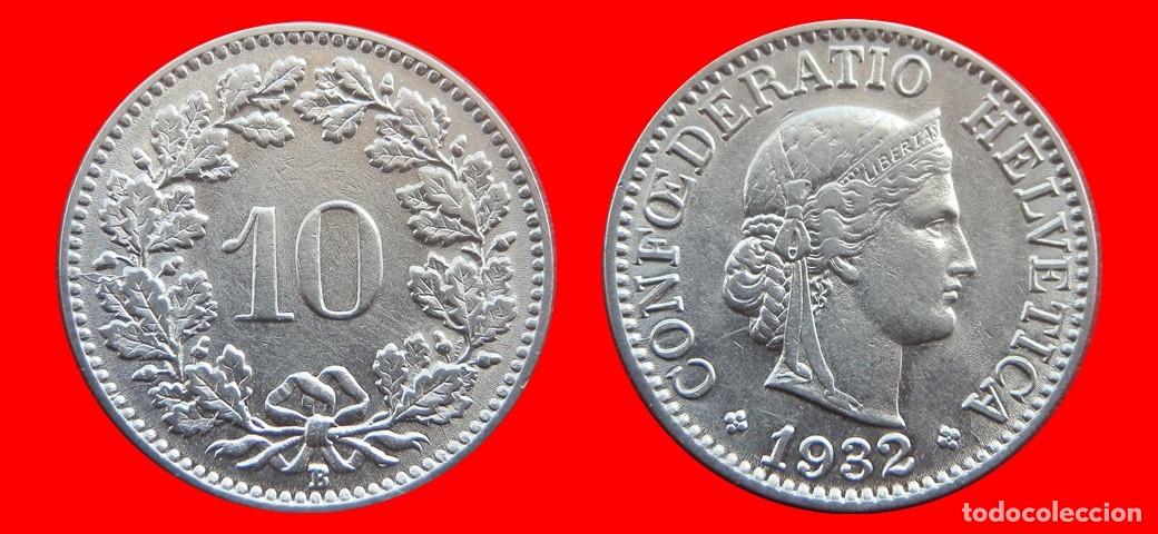 Monedas antiguas de Europa: 10 RAPPEN 1932 SUIZA-150212