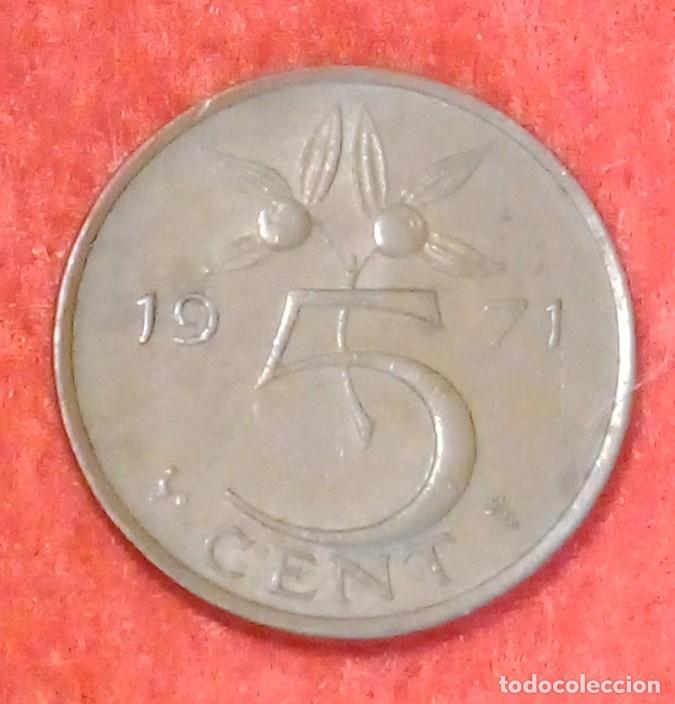 Monedas antiguas de Europa: MONEDA DE PAISES BAJOS / HOLANDA 1971 - 5 CENTS - BRONCE