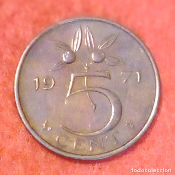 Monedas antiguas de Europa: MONEDA DE PAISES BAJOS / HOLANDA 1971 - 5 CENTS - BRONCE (2)