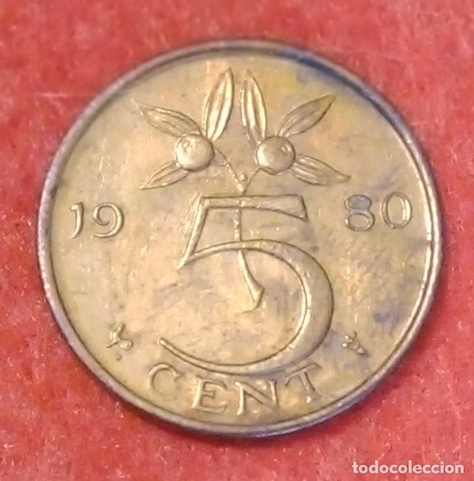 Monedas antiguas de Europa: MONEDA DE PAISES BAJOS / HOLANDA 1980 - 5 CENTS - BRONCE