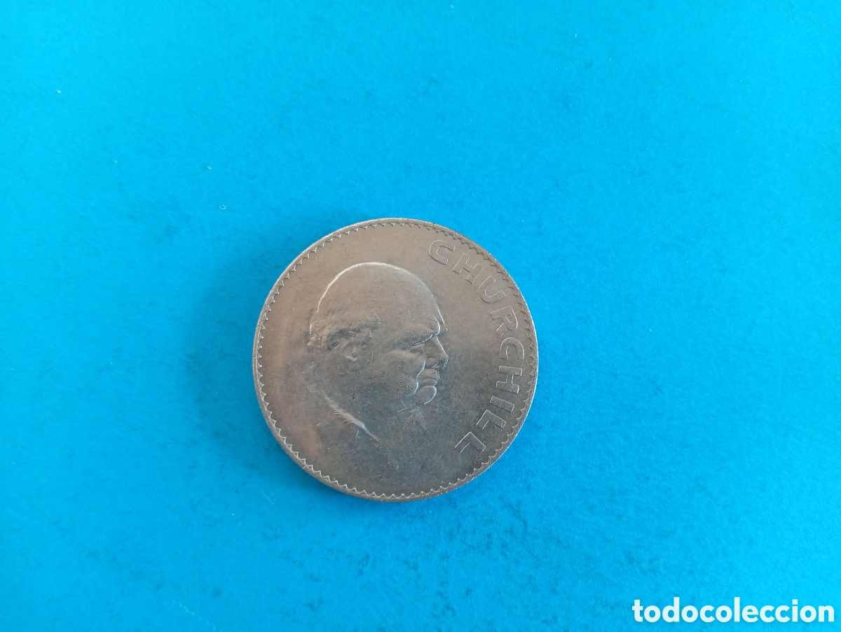 Monedas antiguas de Europa: 1 corona de Gran Breta&ntilde;a 1965