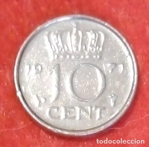 Monedas antiguas de Europa: MONEDA DE PAISES BAJOS / HOLANDA 1971 - 10 CENTS - N&Iacute;QUEL