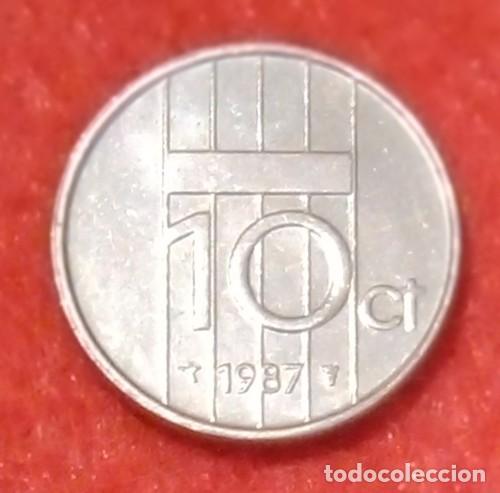 Monedas antiguas de Europa: MONEDA DE PAISES BAJOS / HOLANDA 1987 - 10 CENTS - N&Iacute;QUEL