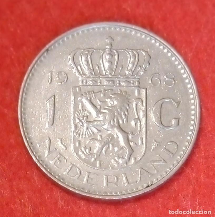 Monedas antiguas de Europa: MONEDA DE PAISES BAJOS / HOLANDA 1968 - 1 GULDEN - N&Iacute;QUEL