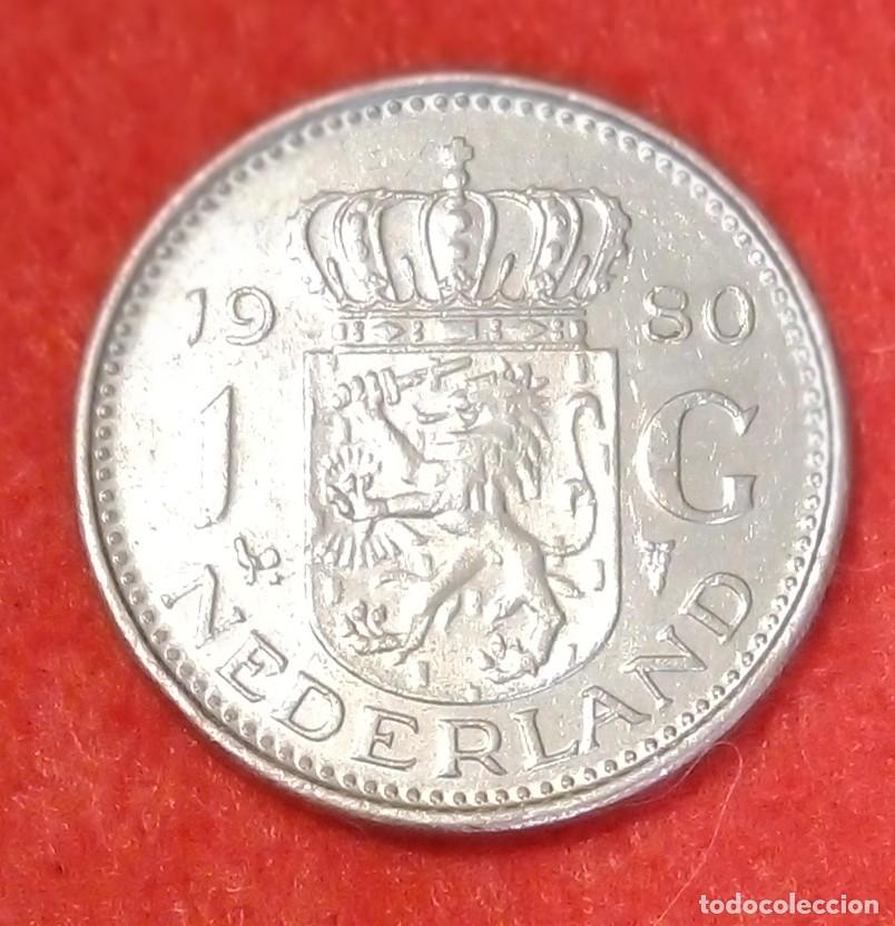 Monedas antiguas de Europa: MONEDA DE PAISES BAJOS / HOLANDA 1980 - 1 GULDEN - N&Iacute;QUEL