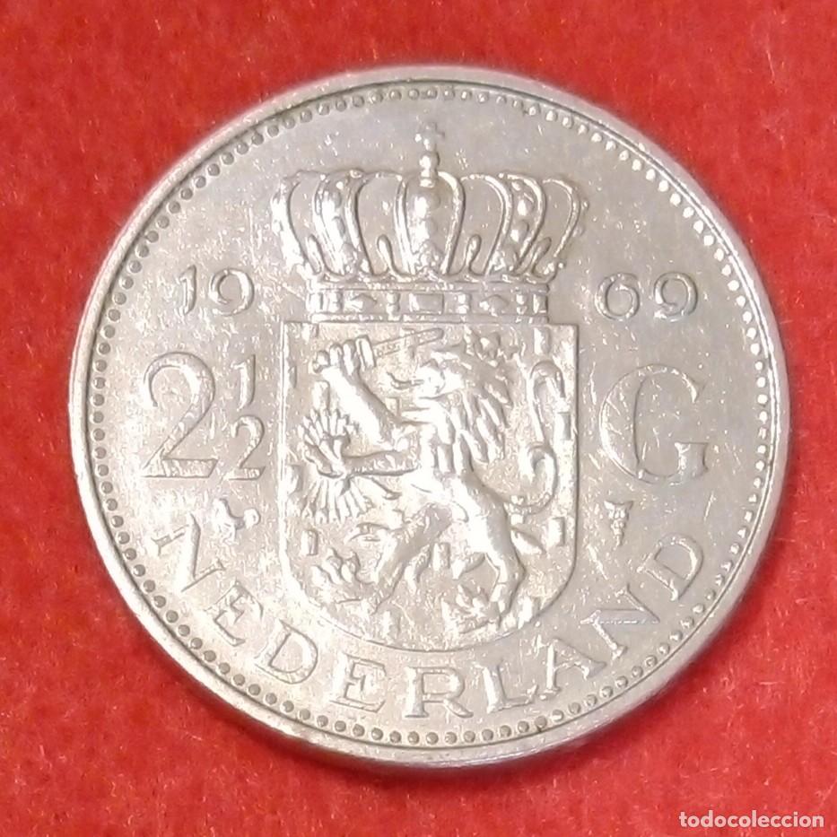 Monedas antiguas de Europa: MONEDA DE PAISES BAJOS / HOLANDA 1969 - 2&frac12; GULDEN - N&Iacute;QUEL