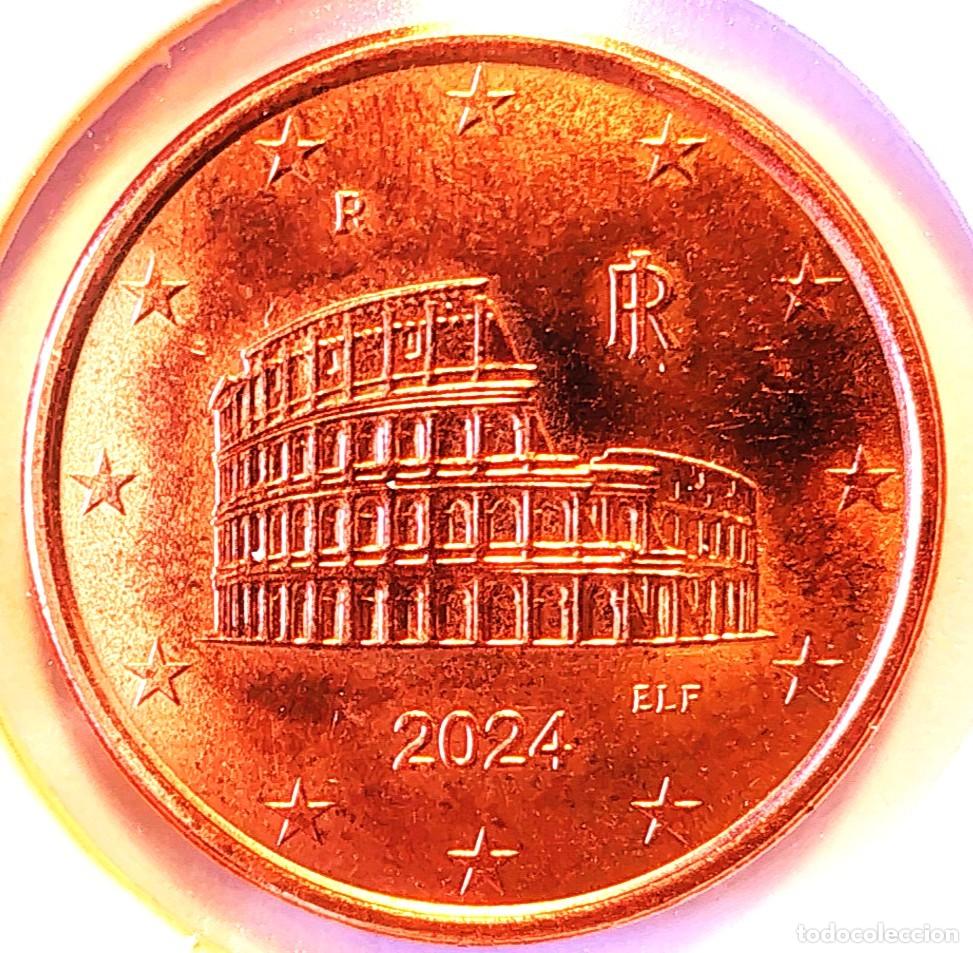 Monedas antiguas de Europa: ITALIA (2002-) - 5 CENTAVOS 2024 R - A - 3,92 GR. ACERO COBREADO - DIAMETRO 21,25 mm - KM#212 - MB