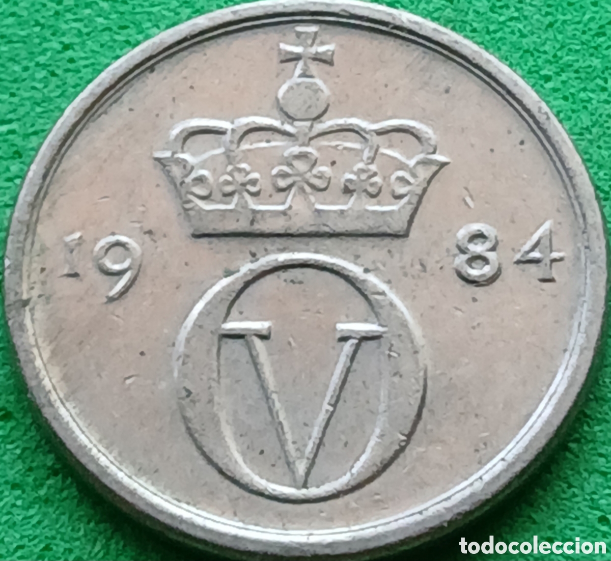 Monedas antiguas de Europa: Noruega 10 ore 1984 km#416